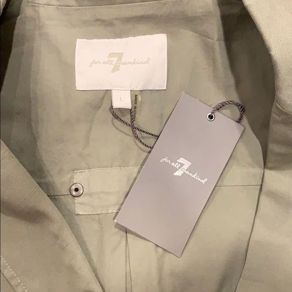 New 7 For All Mankind green blazer L - Picture 2 of 2